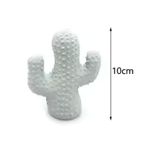 Juguete de látex para perros - Hueso con púas, cubo, cactus con chirridos para limpieza dental.