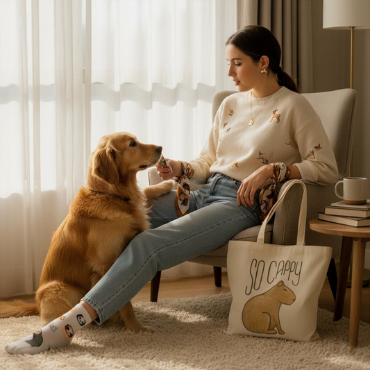 chica con complementos inspirados en animales simpáticos