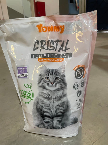Arena de cristal 3.8L para gatos | Desodorización superior y máxima absorción
