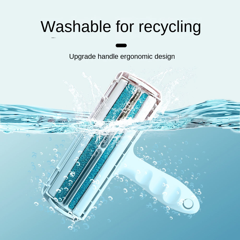 quita pelusas y pelos de mascotas ergonómico doble dirección. Se puede lavar para reutilizar