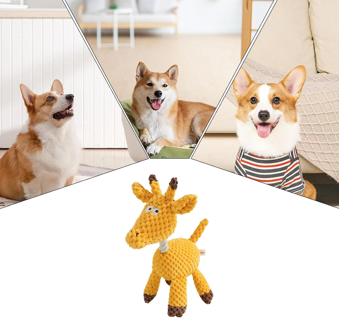 Juguetes Para Perros Chirriantes, Juguetes Masticables De Felpa Para Perros | Juguetes Chirriantes Para Masticar Animales De Peluche - Lindo Juguete Chirriante Para Perros De Peluche, Juguete Para Mas