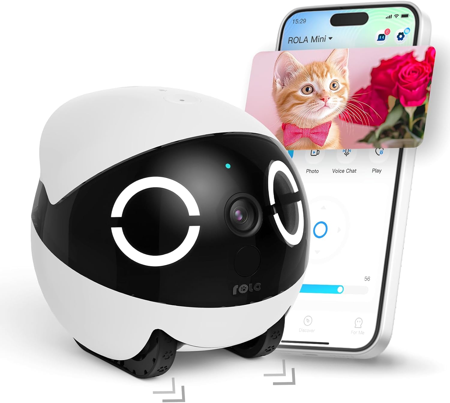 Enabot EBO ROLA Mini: cámara robot móvil 2K para mascotas
