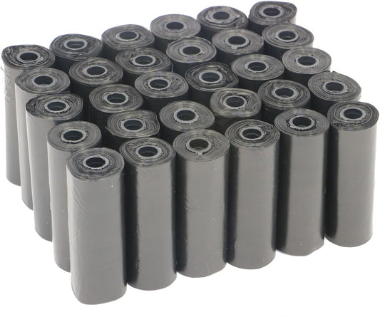 Bolsas negras YOMMY para caca de perro (300 unidades) - compatibles con dispensador estándar