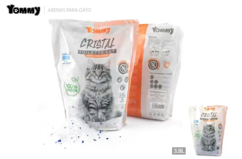 Arena de cristal 3.8L para gatos | Desodorización superior y máxima absorción