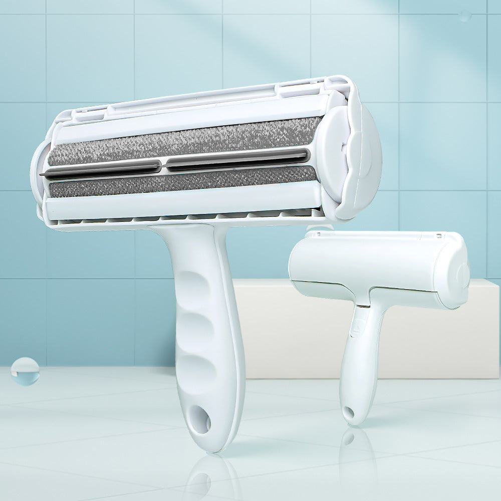 quita pelusas y pelos de mascotas ergonómico doble dirección color gris