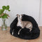 Natural Sheepskin Pet Cave - Black-0