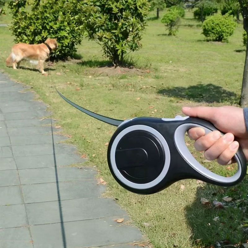 Correa retráctil premium (3m/5m/8m): libertad y control total para perros de hasta 50 kg