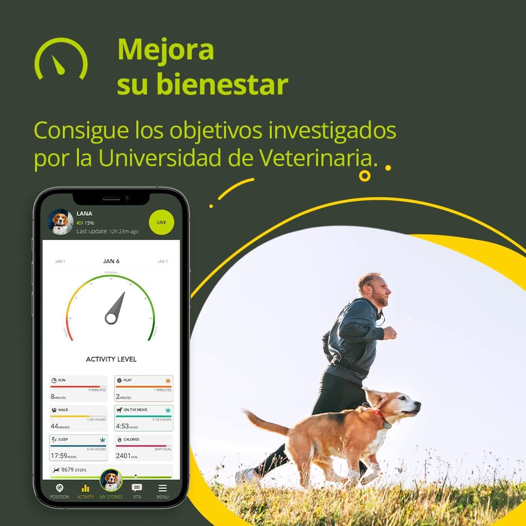 Kippy EVO GPS Premium: localizador antifuga + monitor de salud canina y felina