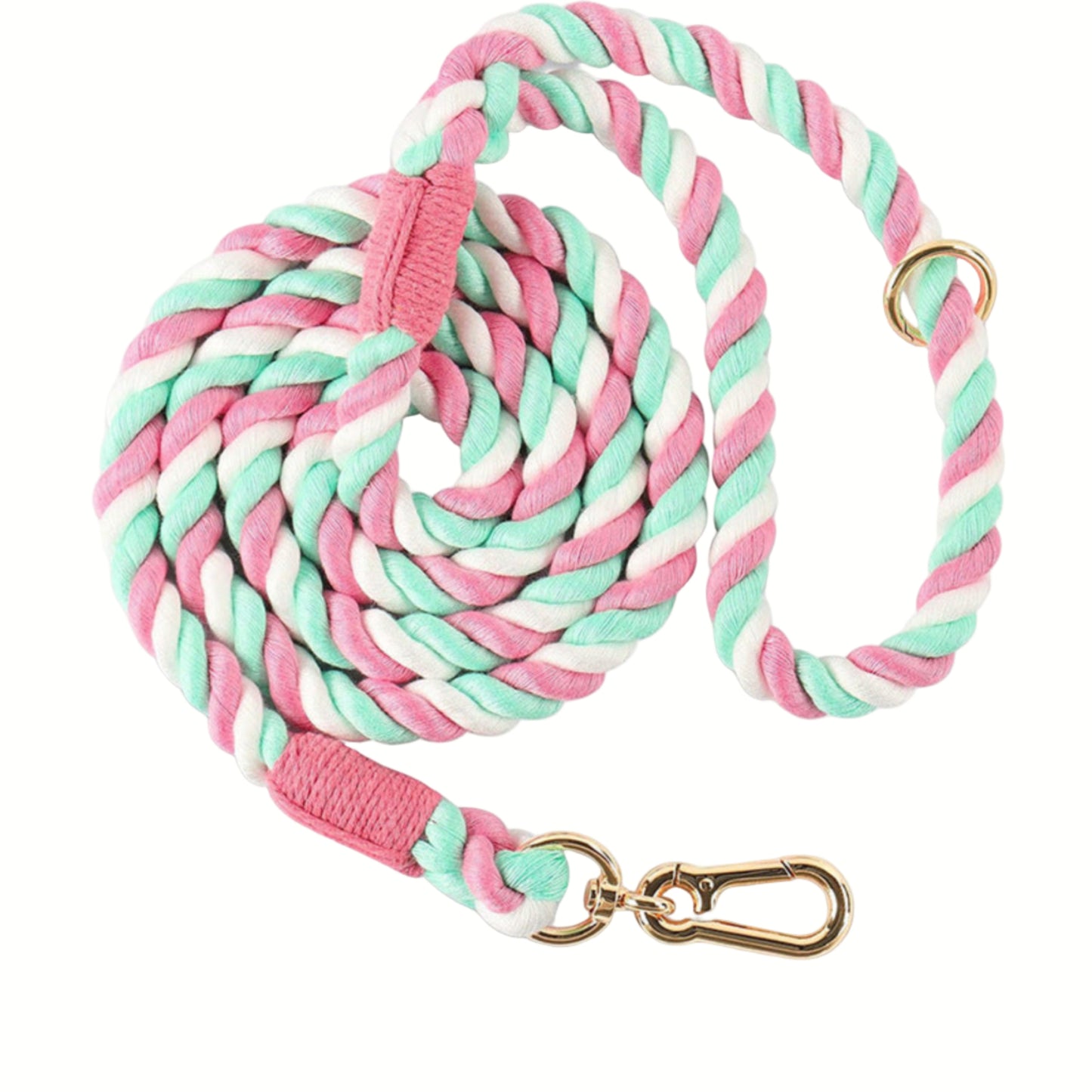 correa de cuero artesanal multicolor resistente para pasear perros grandes