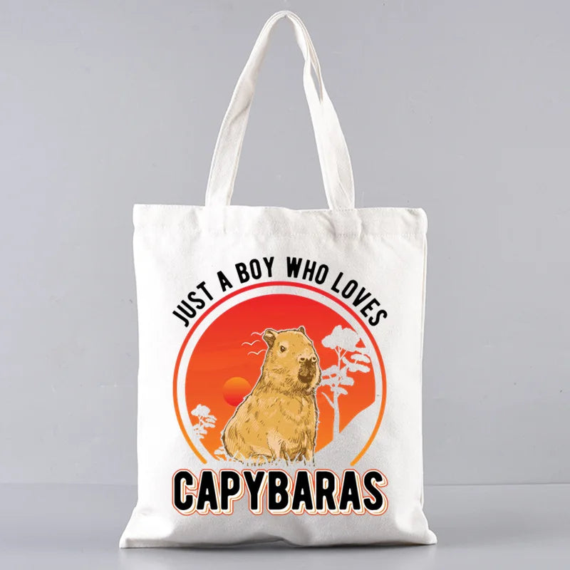 bolsa un chico al que le encantan los capibaras