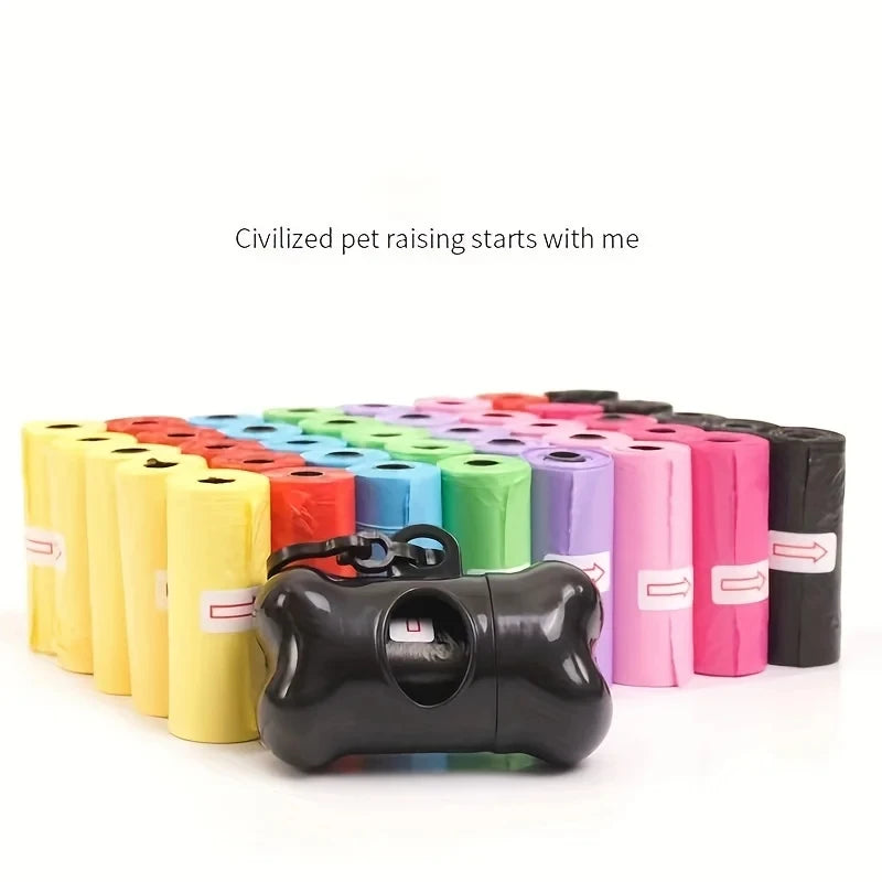 Bolsas para excrementos de perros, bolsas para excrementos de mascotas, bolsas desechables para residuos de perros, bolsas para excrementos a granel, bolsas para residuos de perros a prueba de fugas para suministros para mascotas