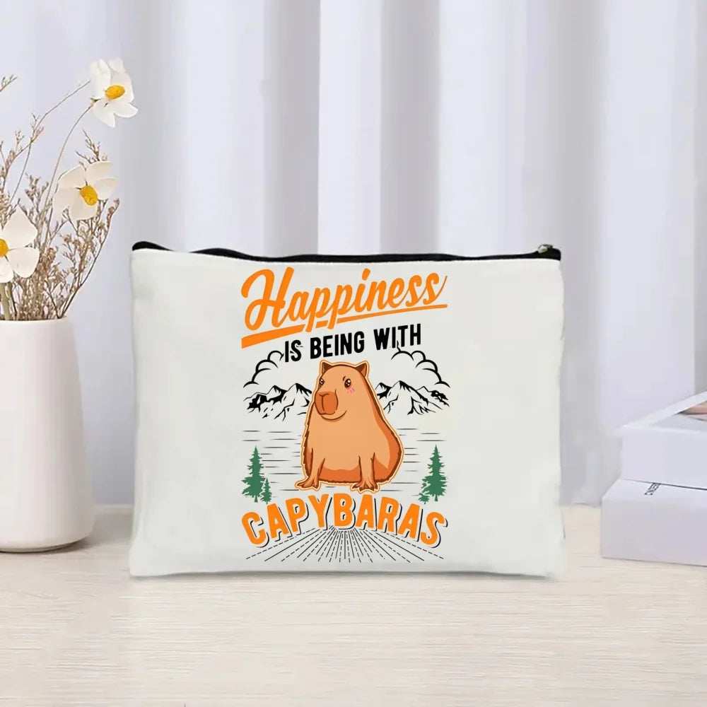 neceser la felicidad es estar con capibaras