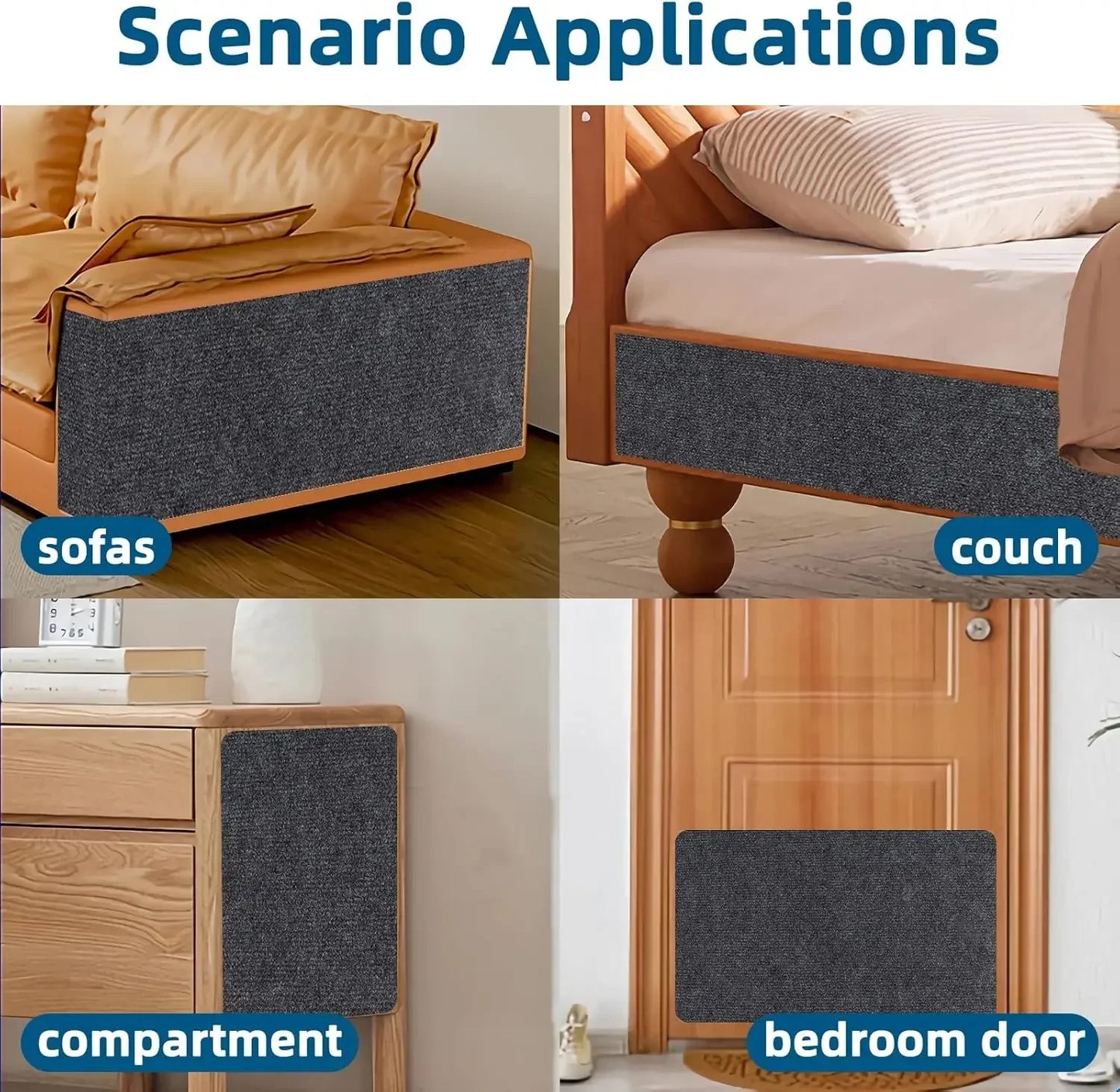 Alfombra rascadora autoadhesiva y recortable | Protector DIY para sofá y muebles