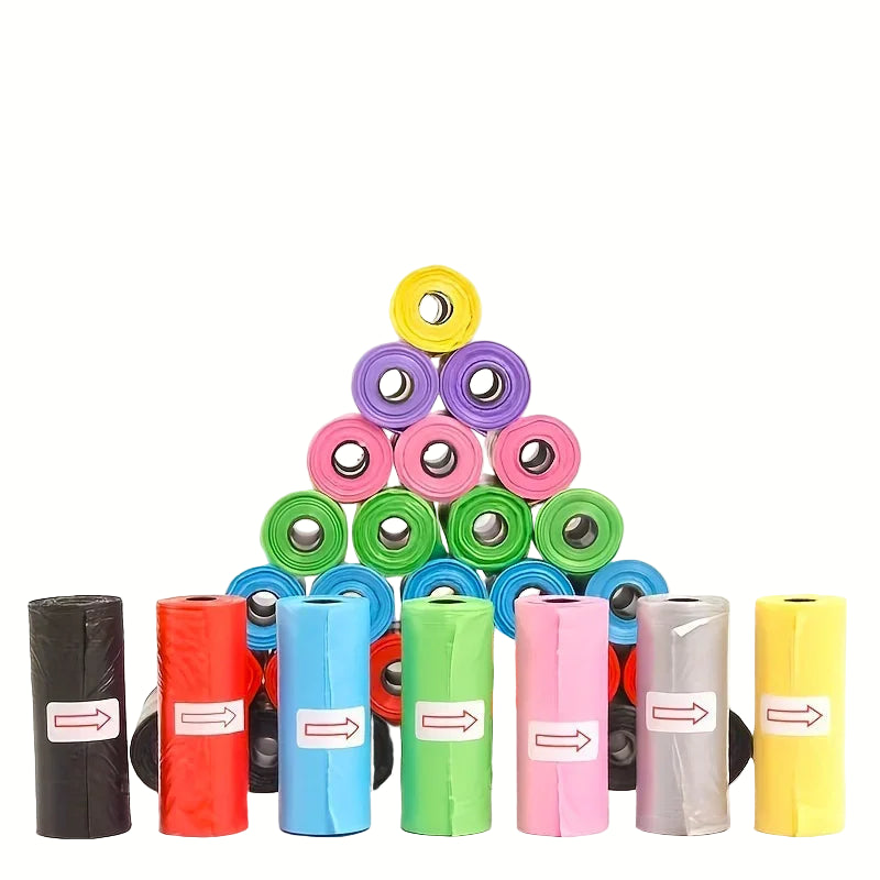 Bolsas para excrementos de perros, bolsas para excrementos de mascotas, bolsas desechables para residuos de perros, bolsas para excrementos a granel, bolsas para residuos de perros a prueba de fugas para suministros para mascotas