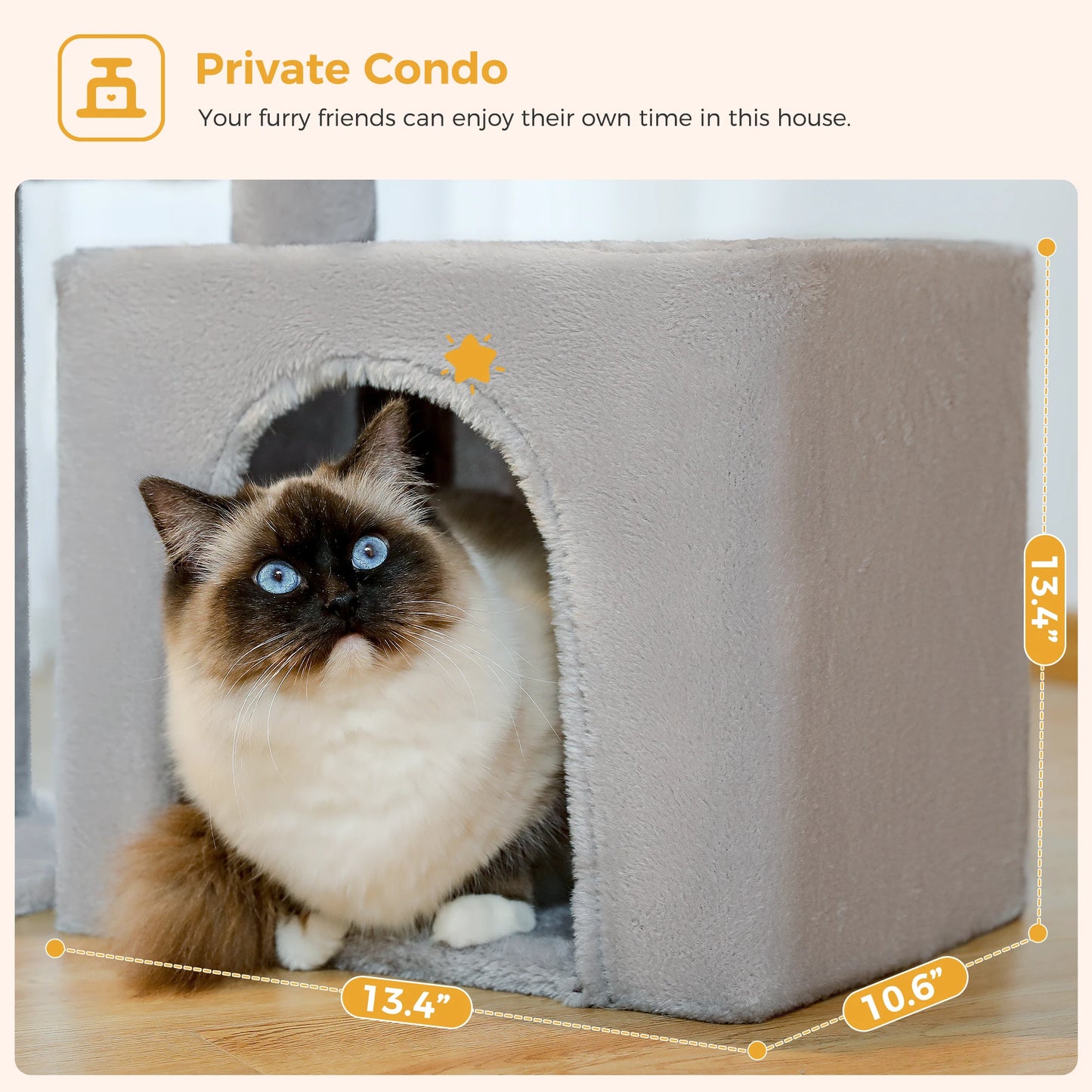 Árbol rascador premium 3-en-1: transformable, sisal, nido y hamaca de lujo