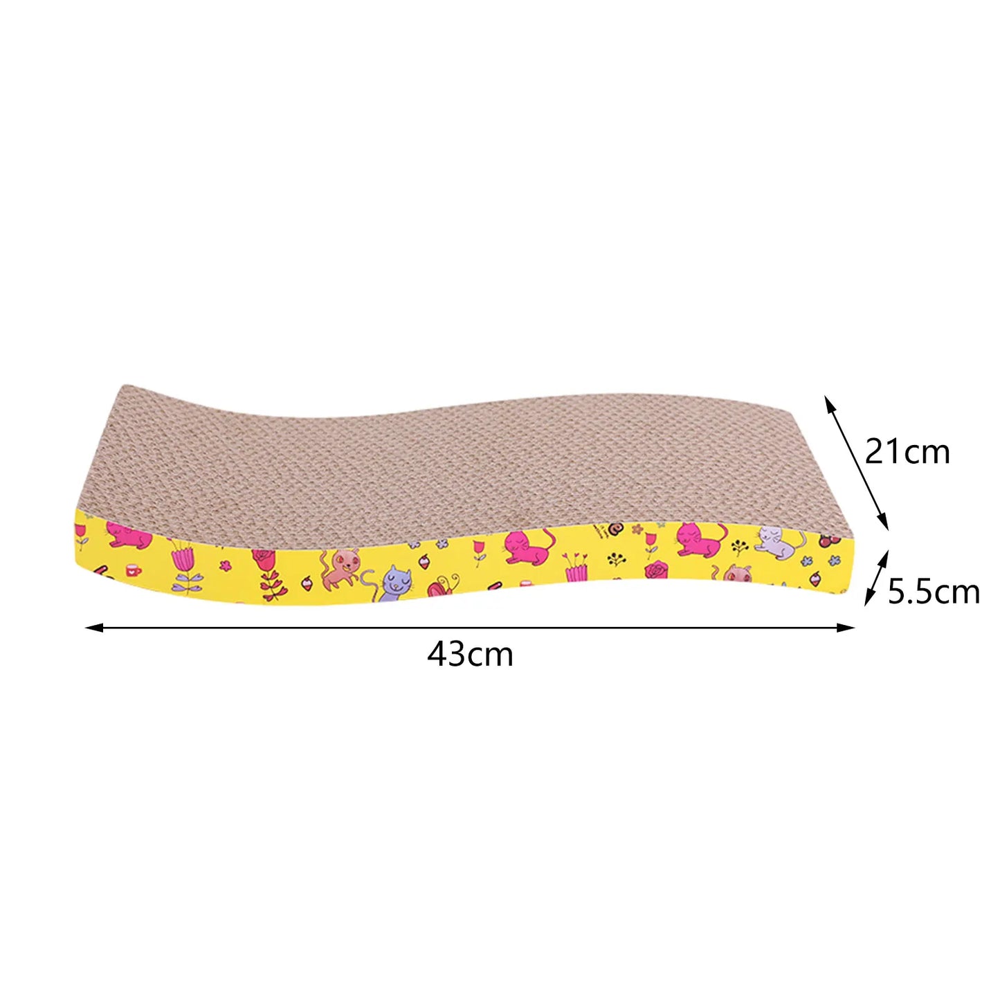 Cama rascadora de cartón corrugado para gatos: descanso y protección