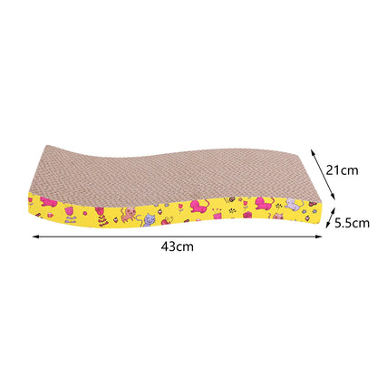 Cama rascadora de cartón corrugado para gatos: descanso y protección