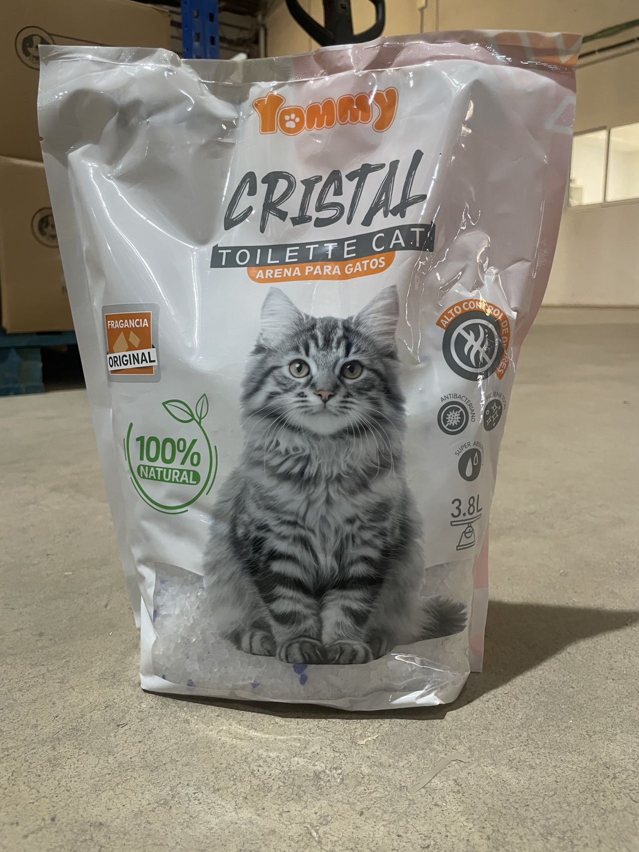 Arena de cristal 3.8L para gatos | Desodorización superior y máxima absorción