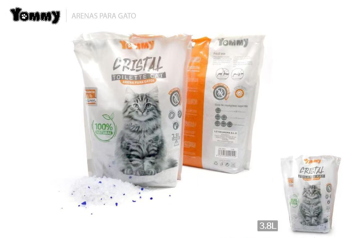 Arena de cristal 3.8L para gatos | Desodorización superior y máxima absorción