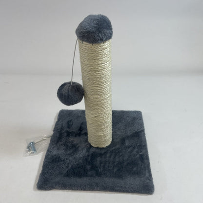 Diversión y cuidado de uñas de tu gato 2 en 1: poste rascador YOMMY compacto