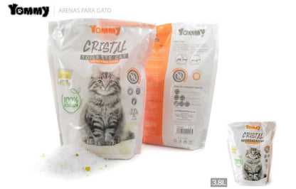 Arena de cristal 3.8L para gatos | Desodorización superior y máxima absorción