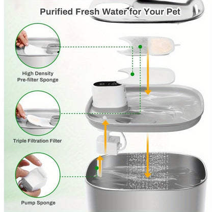 triple filtración compatible fuente de agua FEELNEEDY 4L (YPD-C004)