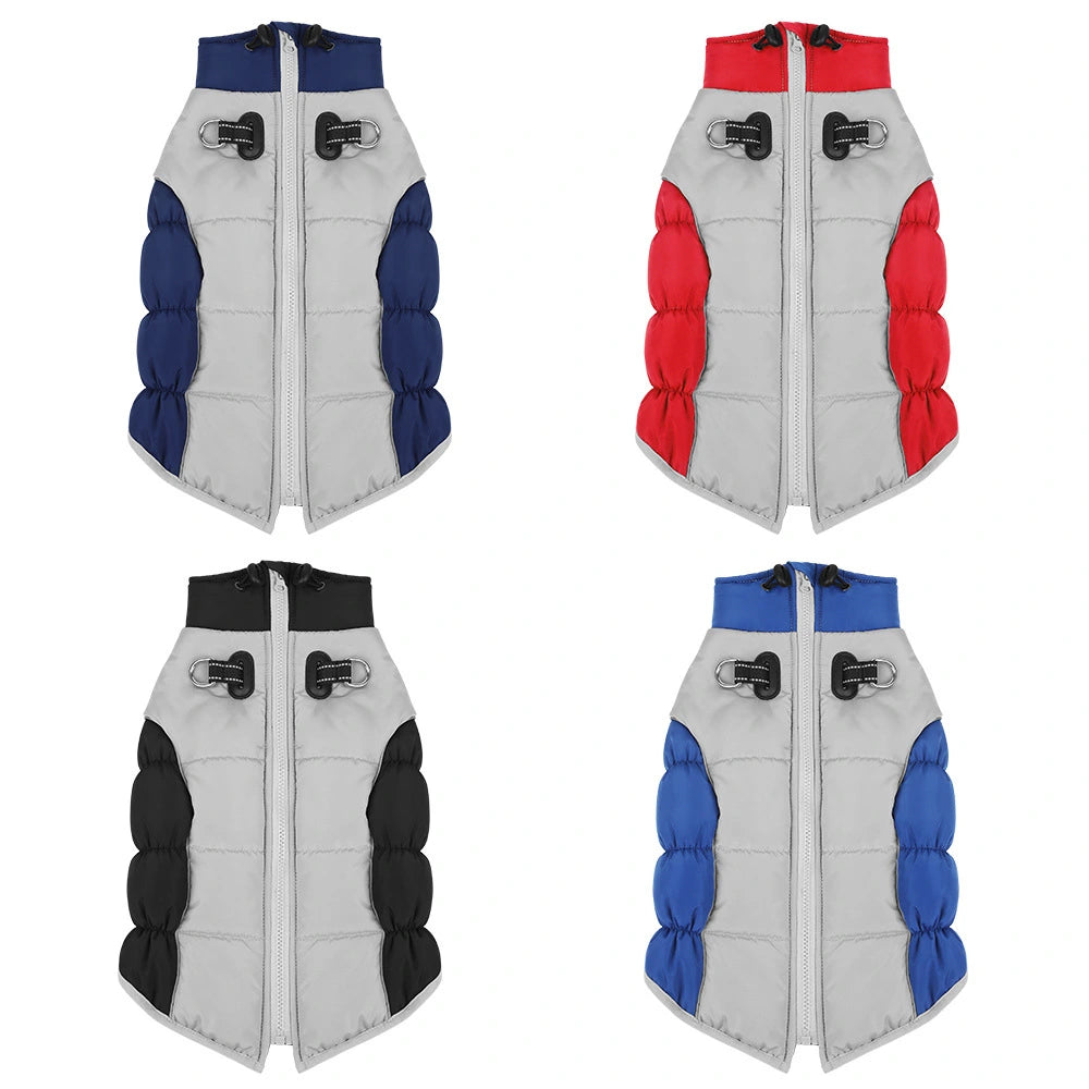 variedad de colores abrigo acolchado perro raza grande